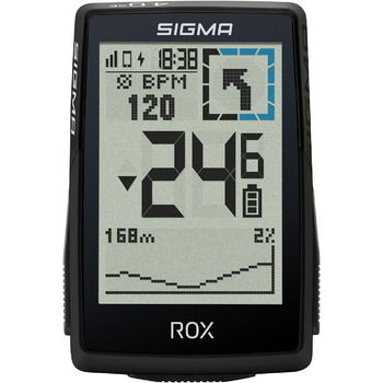 Велокомп'ютер SIGMA ROX 4.0 SE GPS, 2.4 дюйма, IPX7, Пластик/Електроніка, Чорний