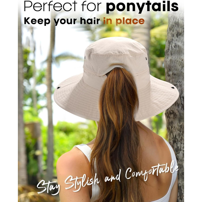 Унісекс сонцезахисний капелюх із захистом від ультрафіолету для жінок та чоловіків, літній капелюх, складний туристичний капелюх, портативний капелюх для риболовлі на свіжому повітрі з широкими полями, один розмір, бежевий