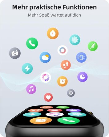 Розумний годинник Parsonver для чоловіків та жінок із функцією телефону, фітнес-годинник із GPS, водонепроникність 3 атм для плавання, фітнес-годинник із понад 100 спортивними режимами, серцебиттям, сном, для Android/iOS, чорний