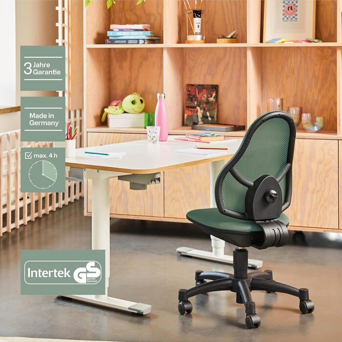 Дитячий обертовий стільчик Topstar Open Art Junior AZ росте разом з вами М&39ятний М&39ятний Один розмір