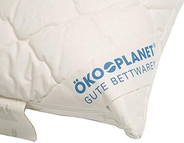 Органічна подушка з наповнювачем з полби 40x80 см, подушка з полби з чохлом з органічної бавовни та наповнювачем зі 100 лушпиння полби