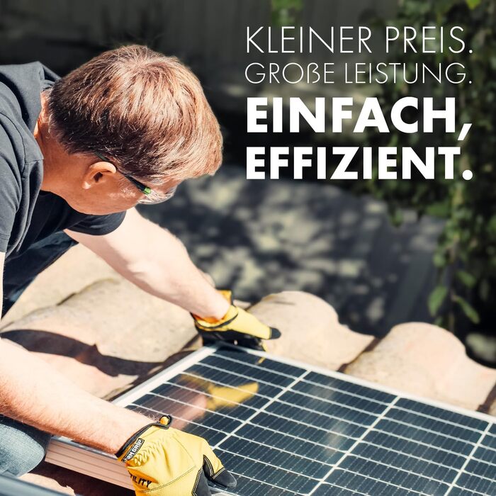 Балконна електростанція SPAUN 1000 Вт Комплект 800 Вт з двосторонньою фотоелектричною потужністю до 1300 Вт та 15-метровим кабелем для підключення до розетки - дистанційний моніторинг через WiFi, міні-фотоелектрична система, 15-метровий кабель N-TOPCon, 8