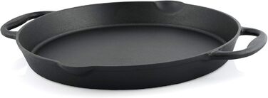 Чавунна сковорода-гриль BBQ-Toro I Чавунна сковорода з двома ручками і двома носиками I Сервірувальна сковорода I Сковорода (Ø 40