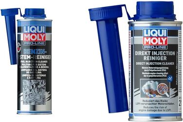 Очищувач бензинової системи Liqui Moly Pro-Line 500 мл Присадка до бензину Номер товару 5153 & Очищувач з прямим впорскуванням Pro-Line 120 мл Присадка до бензину Номер товару 21281