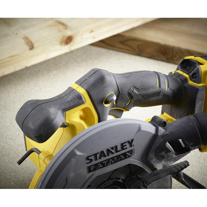Акумуляторна ручна циркулярна пила Stanley FatMax 18В SFMCS500B (регулювання глибини та кута різання до 50 без інструменту, з можл