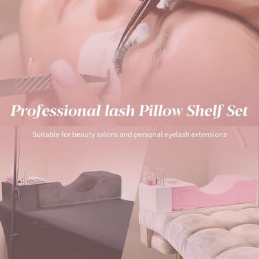 Подібна подушечка для вій, аксесуар для нарощування вій для салону краси, тримач для інструментів для нарощування вій, виготовлений з піни з ефектом пам&39яті (чорний) Black Kit