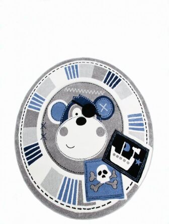 Килимок дитяча кімната дитяча кімната хлопчиків AFFE піратський синій кремовий сірий чорний розмір 200 х 290 см