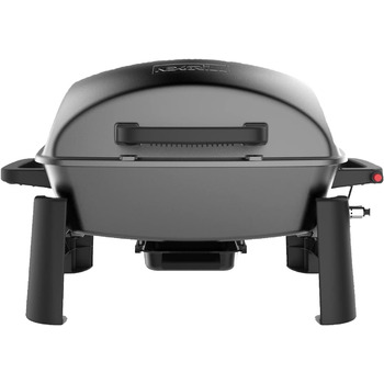 Портативний газовий барбекю на 1 пальник, настільний барбекю маленький для балкона, до 300C, чавунна решітка, портативний кемпінго