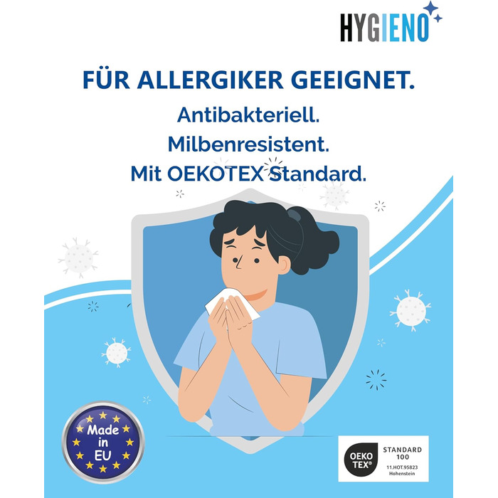 Дитяча подушка Koru Kids 40x60 см на блискавці - регульоване наповнення 350 г - дитяча подушка для алергіків - можна прати при 60C