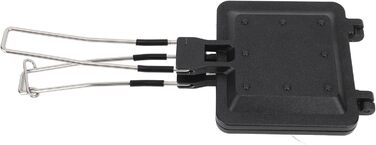 Бутербродниця, двостороння форма для випічки, компактна складна ручка для кемпінгу