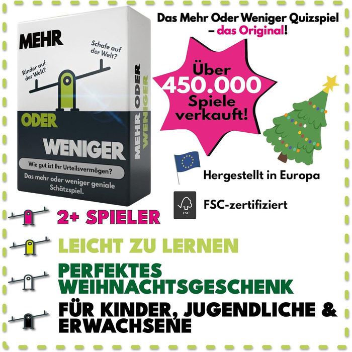 Більше чи менше Карткова гра Більше чи менше Наскільки добре ви судите Гра для дорослих, сімей та дітей 2 гравців Сімейна гра Подорожня гра Перше видання
