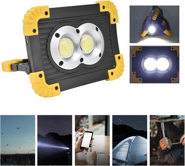 Міні-ліхтар для кемпінгу, портативний, багатофункціональний, аварійний COB, акумуляторний, прожектор для вулиці