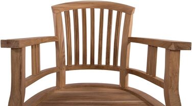 Пляжне крісло Тикове садове крісло Batavia Natural Armchair