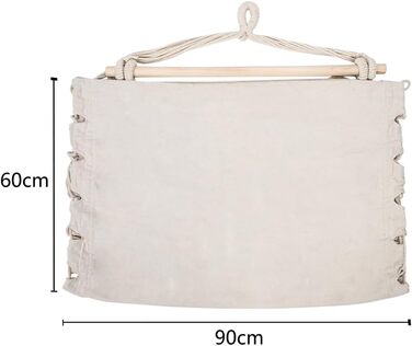 Підвісне крісло LEADZM для вулиці - бавовна з 2 подушками, вантажопідйомність 100 кг, підвісне крісло для саду, балкону, тераси - для використання в приміщенні та на вулиці - 80 x 126 см, бежевий