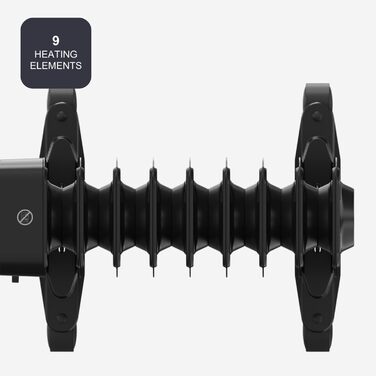 Електронний масляний радіатор 2000 Вт 9 нагрівальних елементів 3 режими нагріву Цифровий дисплей Регульований термостат 24-годинний таймер Ультратихий 2000 Вт 9 елементів, 2001E