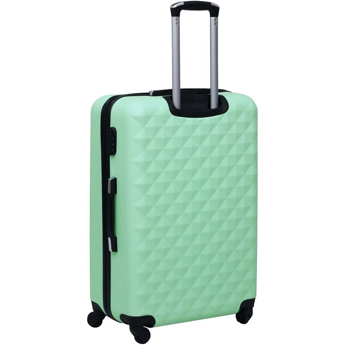 Набір валіз 2 шт. Бортова валіза, валіза для подорожей, валіза на колесах, валіза з твердим корпусом, органайзер для валізи, мятний ABS
