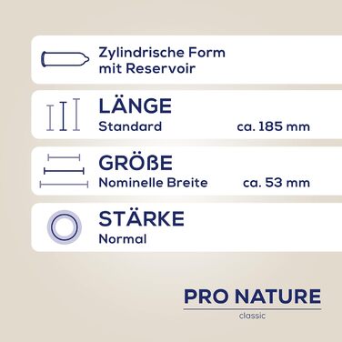 Презервативи Ritex Pro Nature Classic, ультратонкі, натуральні, 16 шт