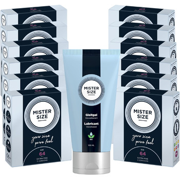 Набір MISTER SIZE 64 мм, 36 презервативів, лубрикант 100 мл