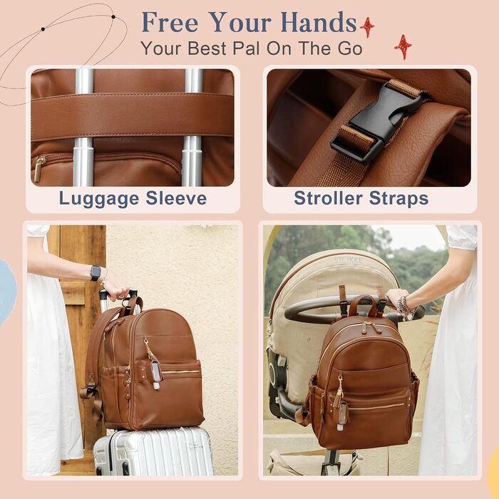 Рюкзак для пеленання коричневий