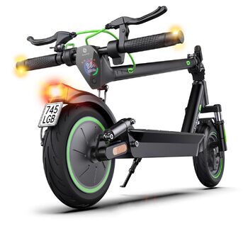 Електросамокат з допуском до дорожнього руху, максимальний запас ходу 60 км, електросамокат з поворотниками, 10-дюймовий електросамокат з підвіскою та додатком, складаний електросамокат до 120 кг, електросамокат потужністю 500 Вт для дорослих.