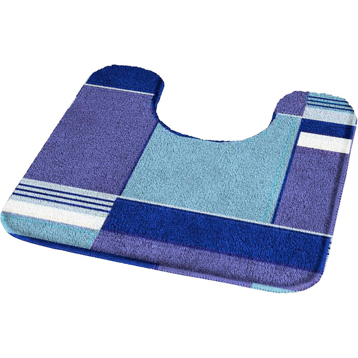 Килимок для туалету Kleine Wolke Padova, 50 x 50 см, темно-синій. Темно-синій 50 x 50 см (квадратний) Одинарний