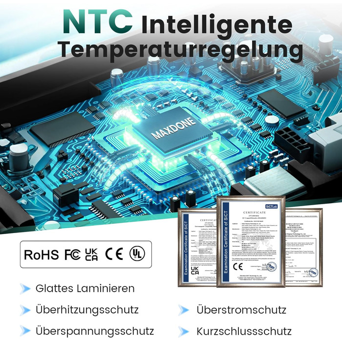 Ламінатор A3 - 5-в-1 ламінатор з ламінувальними пакетами для A3/A4/A5/A6, комплект для гарячого та холодного ламінування з різаком для паперу та закруглювачем кутів для дому, офісу, школи та фотографій - 5-в-1 ламінатор A3