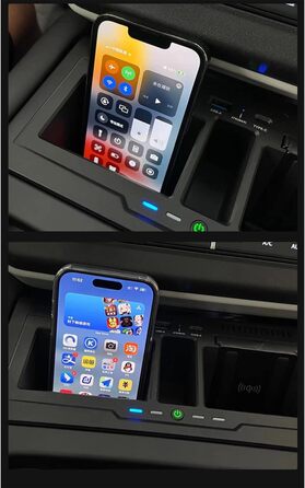 Подвійний бездротовий автомобільний зарядний пристрій для салону Land Rover Defender 90 110 130 X/X-DYNAMIC/V8/CARPATHIAN Edition