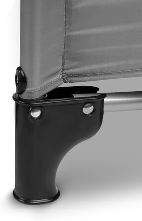 Дитяче ліжечко-транспортне - Ліжечко Key - з матрацом 120x60 см - Складане дитяче ліжечко-транспортне - Міцні ніжки - Сумка для перенесення дитячого ліжечка - Для дітей вагою до 15 кг - 64x125x74 см - Сірий