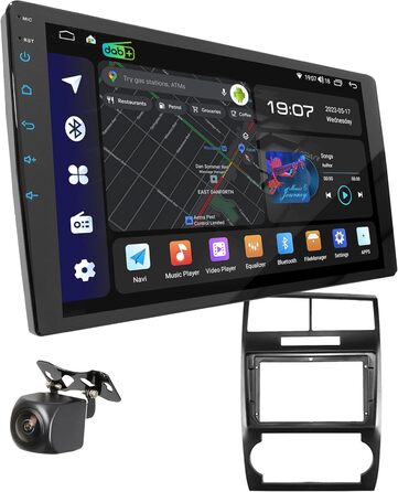 Сумісний із зарядним пристроєм Dodge Magnum 2005-20109 дюймів Android 13 DSP 4 ГБ 64 ГБ DAB автомобільна стереосистема 2K Full HD з сенсорним екраном GPS-навігація (4 ГБ 64 ГБ (з DAB))