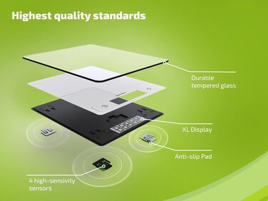 Цифрові кухонні ваги, сріблясті, вага до 10 кг (точність до 1 г), побутові ваги з сенсорним дотиком, електронні ваги в комплекті з