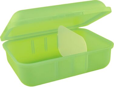 З роздільником Ланчбокс для сендвічів та їжі Контейнер для зберігання продуктів Герметичний контейнер Можна мити в посудомийній машині (лимонний)