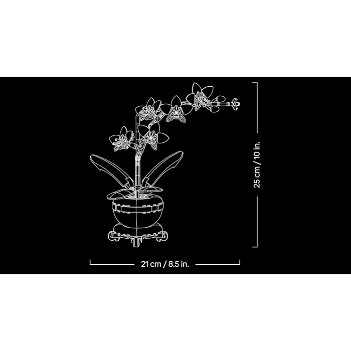 Конструктор LEGO Botanical Collection Mini Orchid, 274 деталі, декоративна орхідея