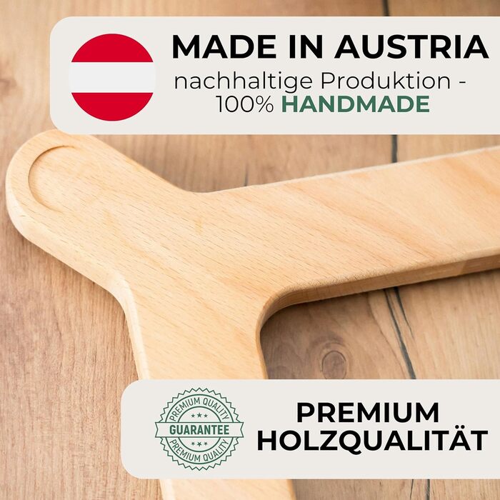 ЗРОБЛЕНО В АВСТРІЇ - Thermomix Gleitbrett aus Solid Holz Buche - Справжнє ковзання завдяки повстяним ковзанням - Мінімалістичний дизайн, 6 und TM5 -