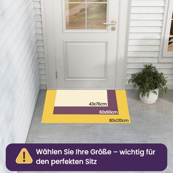 Килимок для вулиці DEXI 60 x 90 см, надзвичайно стійкий до ковзання, брудозатримуючий килимок, міцний килимок для вулиці, міцний водонепроникний килимок для вхідних дверей, темно-сірий 60 x 90 см