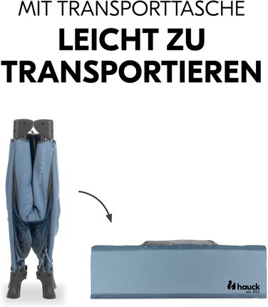 Темно-синій - Дорожнє ліжечко та манеж з матрацом від народження до 15 кг, ігровий центр з XL-розміром отвору, повітряні сітчасті вставки, складне дитяче ліжечко з сумкою для перенесення