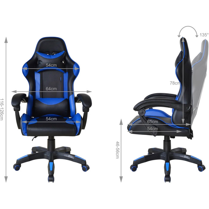 Ігрове крісло - Регульоване - Ергономічне