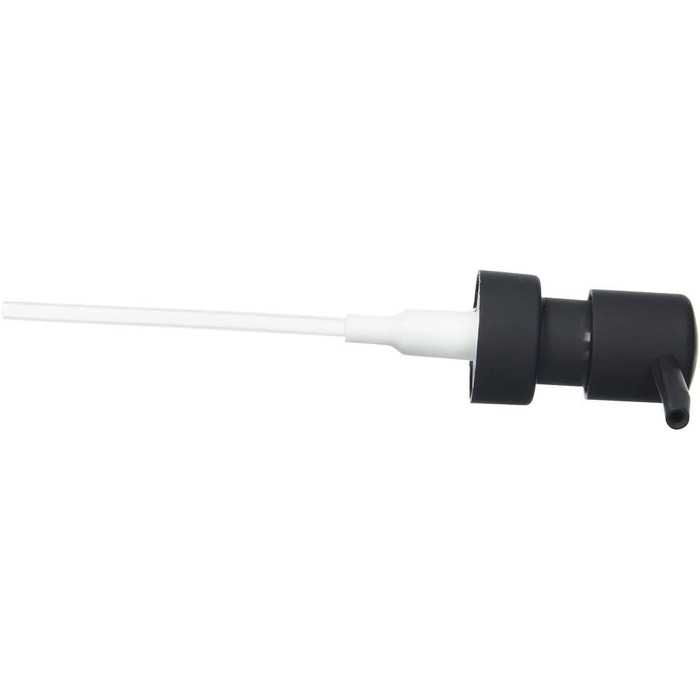 Дозатор для мила Allstar Minas, багаторазовий дозатор для рідкого мила до 280 мл, виготовлений з пластику, Ø 7 x 18 см, чорний Чор