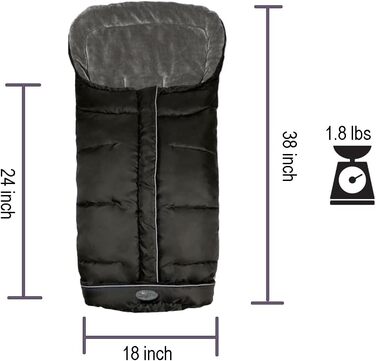 Універсальний чохол для ніг, підходить для більшості колясок, водо-, вітро-, сніго- та брудовідштовхуючий, для прогулянок на свіжо