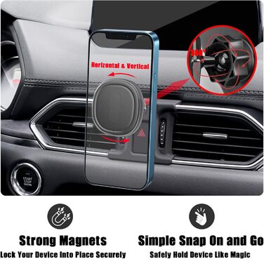 Автомобільний тримач для мобільного телефону з вентиляційним отвором Тримач для мобільного телефону Автомобільне кріплення для Maz