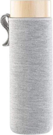 Подвійна пляшка для чаюПодвійна скляна пляшка з неопреновим чохлом та чайним ситечком, 400 мл (термос)