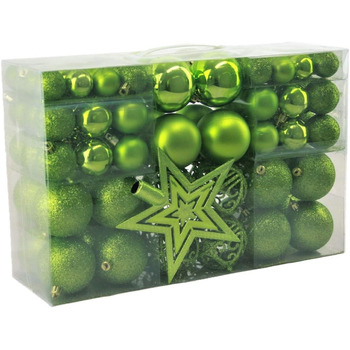 Різдвяних кульок та зірка на верхівці ялинки зеленні Geschenkestadl