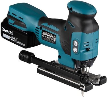 Акумуляторний лобзик Makita DJV181RTJ 18В / 5,0 Ач, 2 акумулятора зарядний пристрій у корпусі MAKPAC Moyen Black / Бензин
