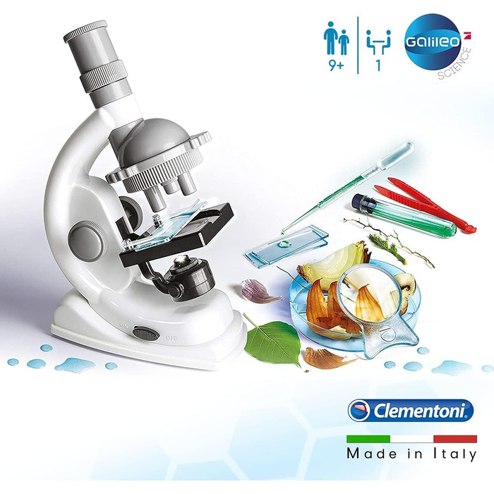 Навчальний набір Galileo Lab Clementoni, мікроскоп Nature Under Microscope