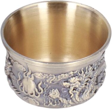 Чайний сервіз Дракон, чайник зі сплаву та 4 чашки, вишуканий візерунок, ретро-дизайн, для подарунків та декору