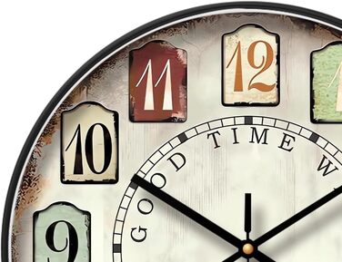 Вінтажний декоративний настінний годинник з великими арабськими цифрами, вінтажний класичний настінний годинник, настінний годинни