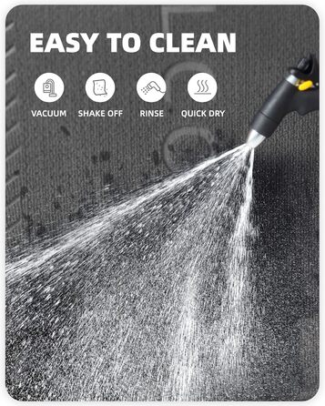 Килимок для вхідних дверей Color G, брудозатримуючий килимок для вхідних дверей, нековзний килимок для входу на вулиці, килимок для входу, для зовнішнього та внутрішнього використання (45 x 80 см, чорно-сірий) Чорно-сірий 45 x 80 см (прямокутний)