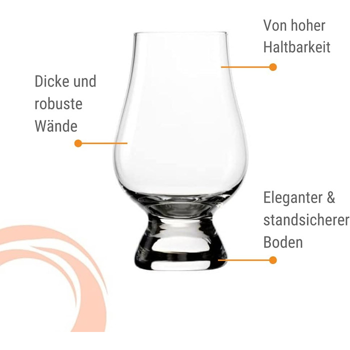 Скляний дегустаційний набір I 3 склянки для віскі 190 мл та 1 дерев'яна таця I Безсвинцеве кришталеве скло I Високоякісні склянки