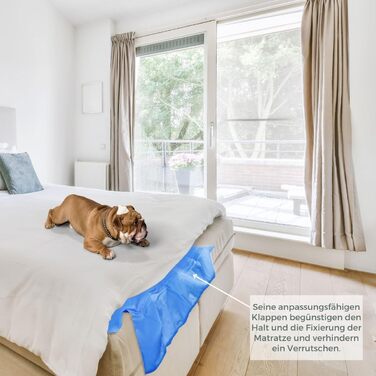 Протипролежневий матрац, модель mobi 1, з компресорним двигуном, надувний матрац, лікар циклу зміни, європейський бренд, для пролежнів I стадії, 200 x 90 см, 130 комірок, синій