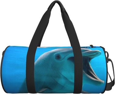 Дорожня сумка Щасливий Дельфін великої місткості, легка та міцна, ідеальний подарунок для подорожей, відпустки, ділових поїздок та іншого, Щасливий Дельфін, універсальний розмір