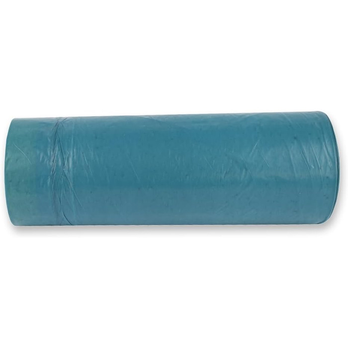 Сміттєві пакети HygoClean 150x120 л зі шнурком, стійкі до розриву сині сміттєві пакети з переробленого LDPE, надзвичайно міцні сміттєві пакети приблизно 45 мкм, сині пакети 100 x 70 см для сміттєвих баків, 150 великих пакетів для листя в рулоні (ука, упак